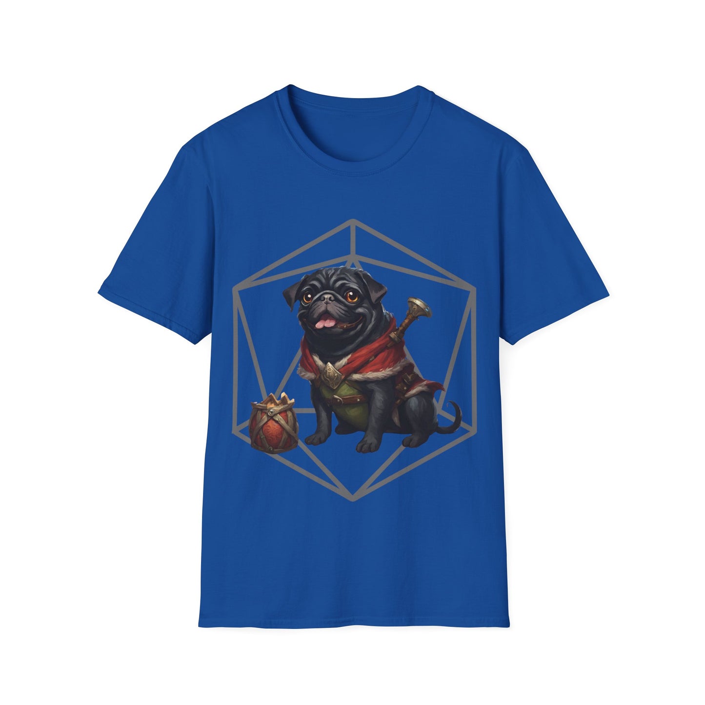 Black Pug RPG D20 Short Sleeve Shirt