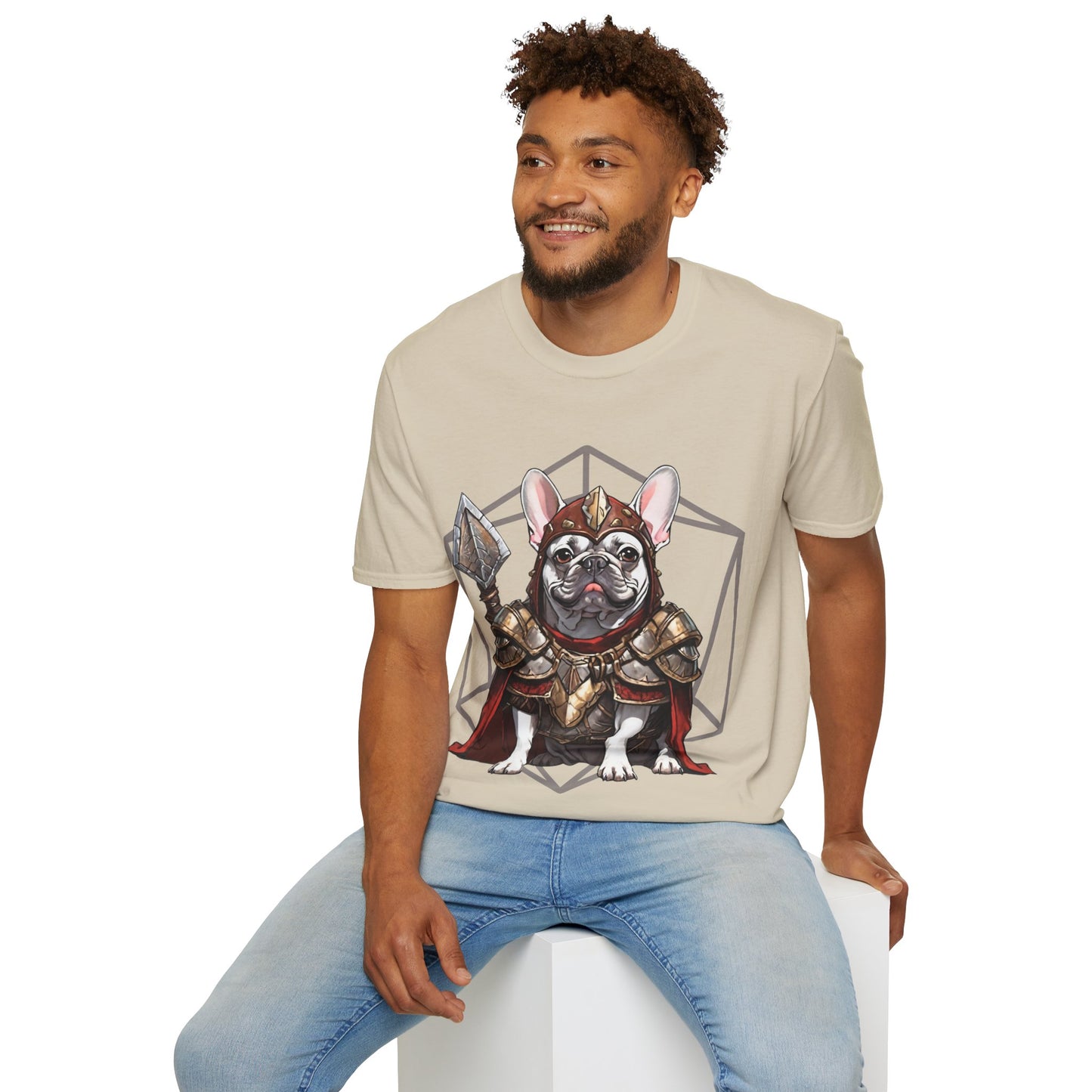 French Bulldog Fantasy D20 Short Sleeve Shirt