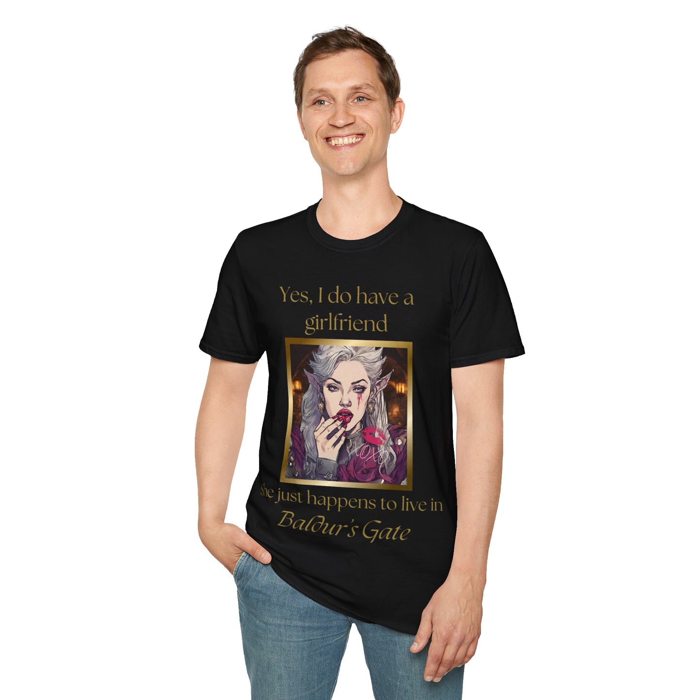 Funny Fantasy Yes I Do Have a Girlfriend Short Sleeve Shirt