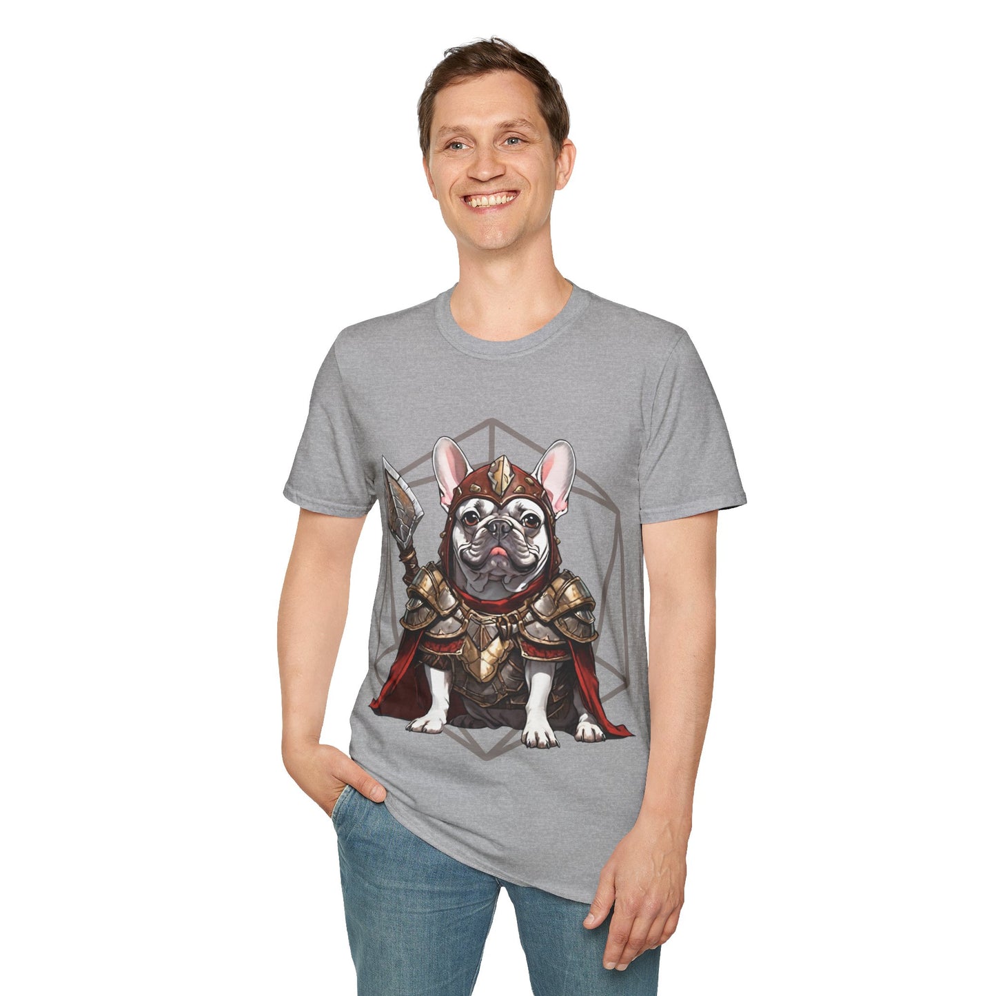 French Bulldog Fantasy D20 Short Sleeve Shirt