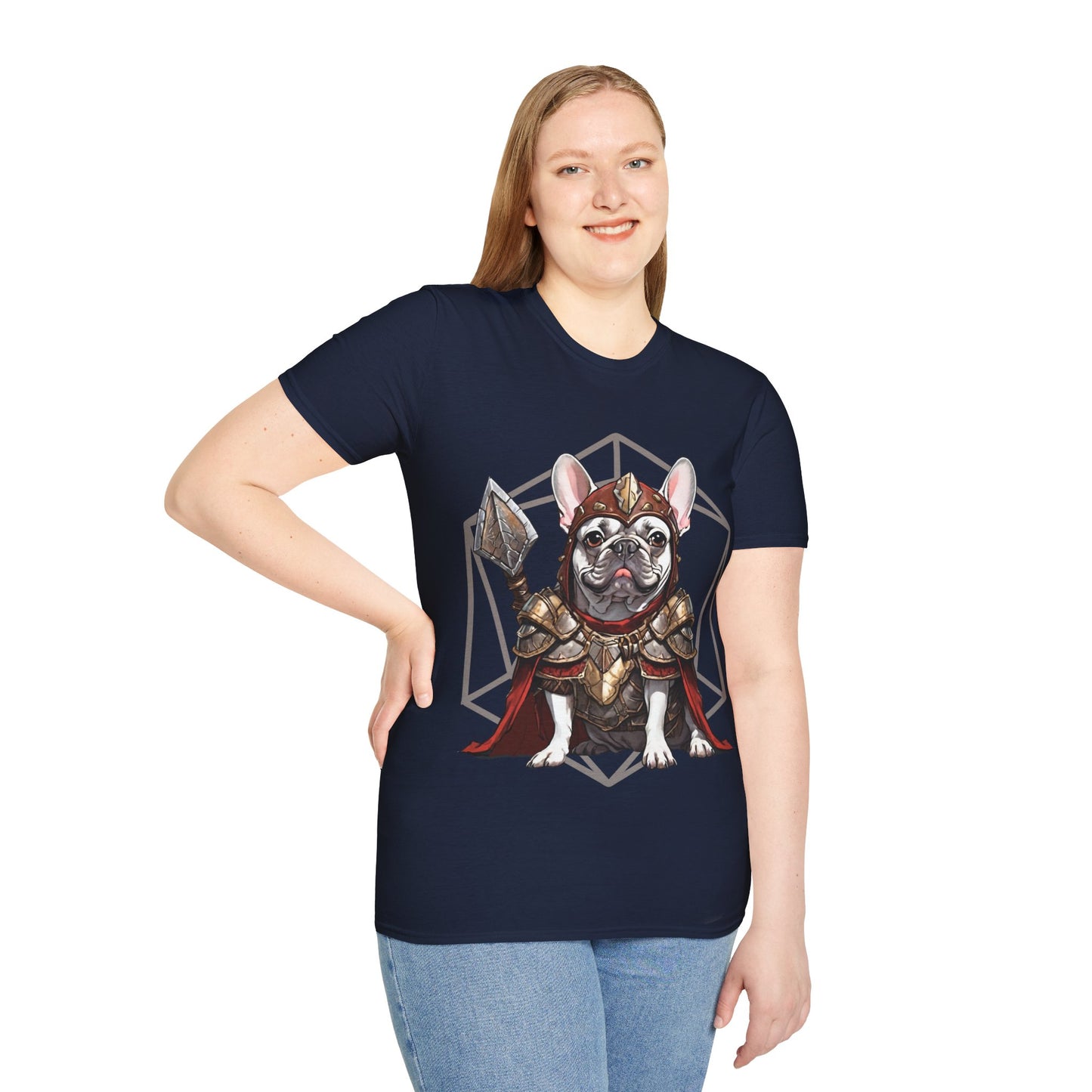 French Bulldog Fantasy D20 Short Sleeve Shirt