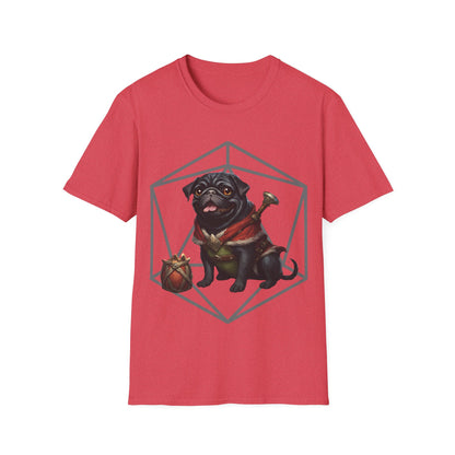 Black Pug RPG D20 Short Sleeve Shirt