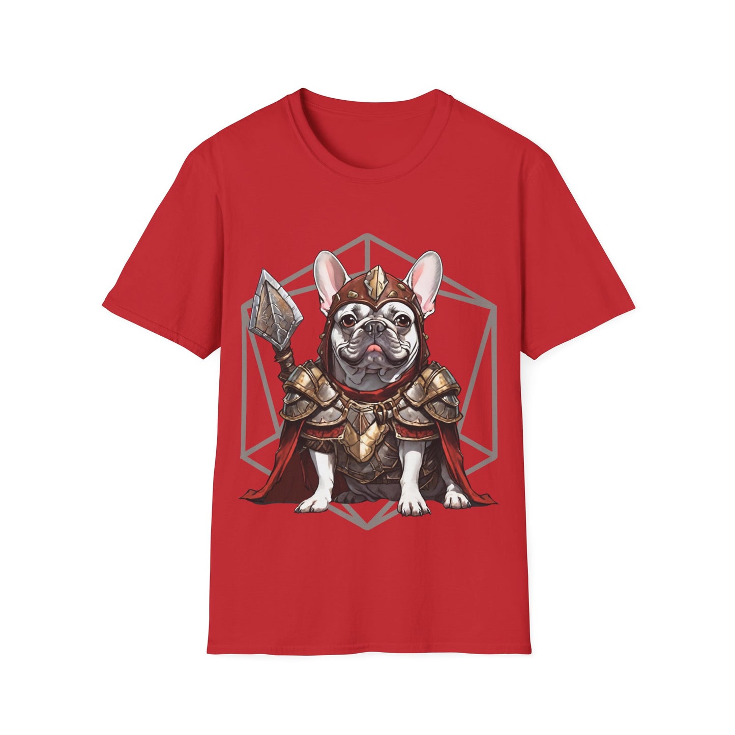 French Bulldog Fantasy D20 Short Sleeve Shirt