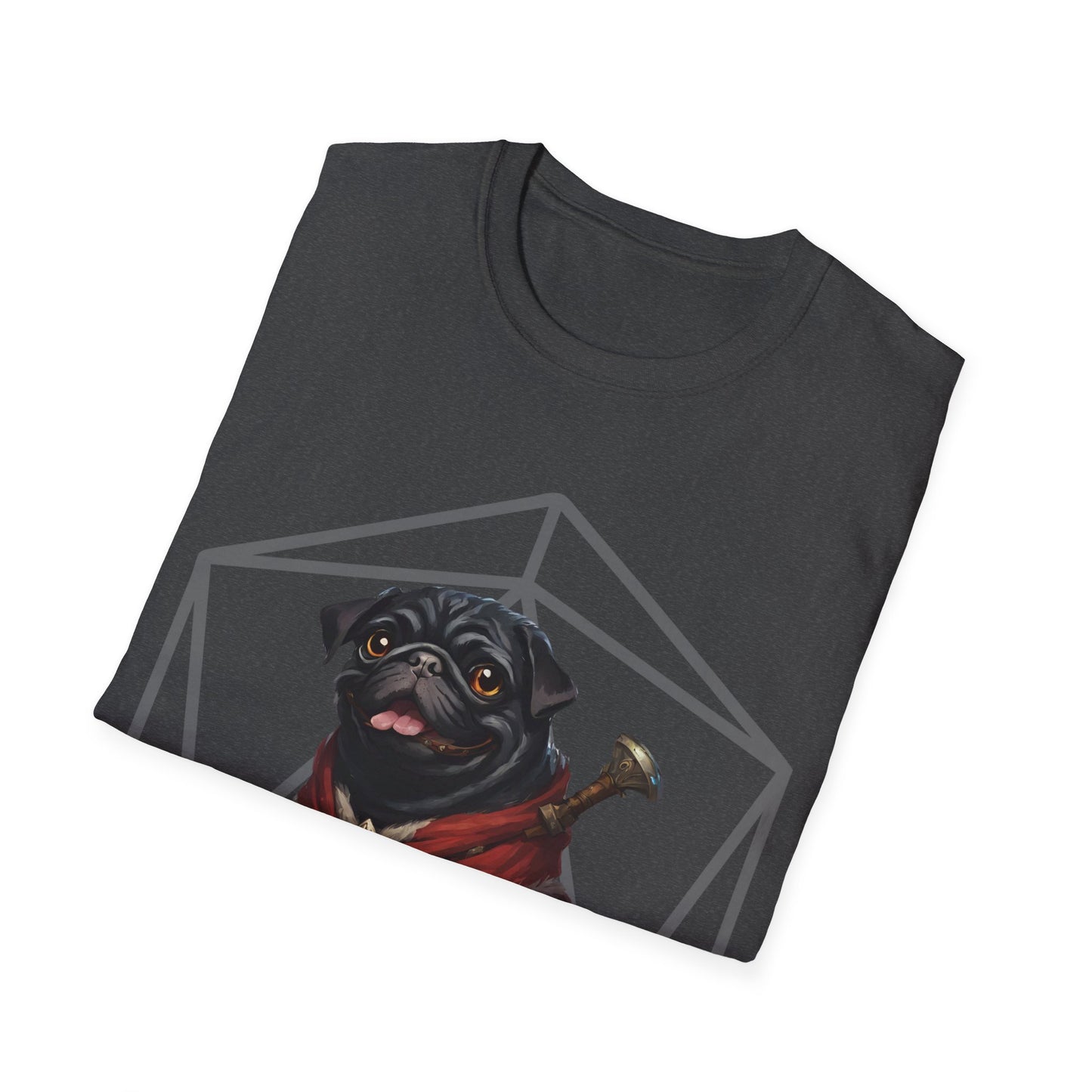 Black Pug RPG D20 Short Sleeve Shirt