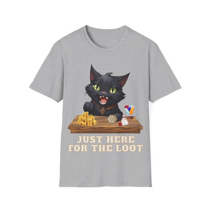 Just Here For The Loot Cat Shirt