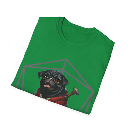 Black Pug RPG D20 Short Sleeve Shirt