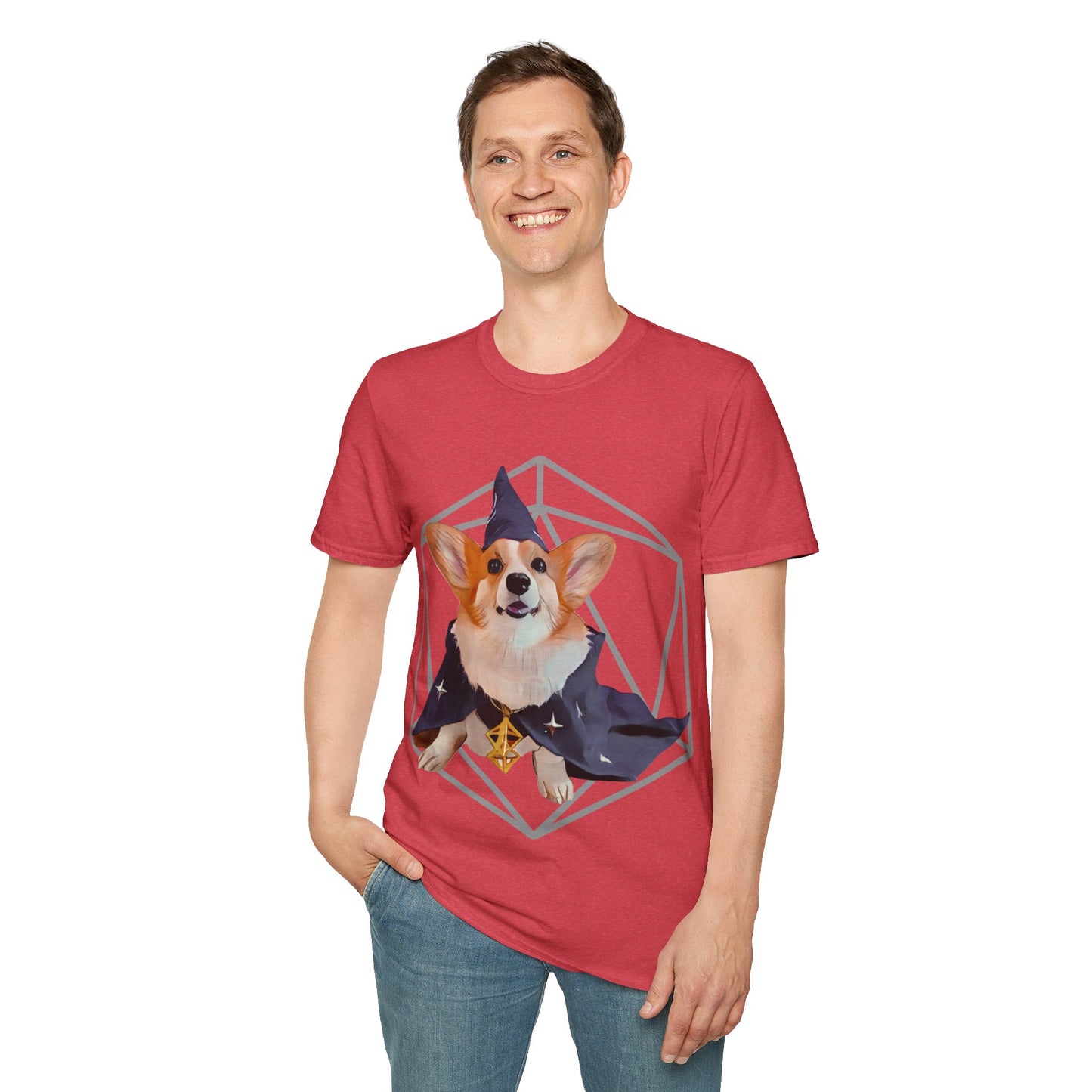 Corgi Sorcerer Fantasy Short Sleeve Shirt