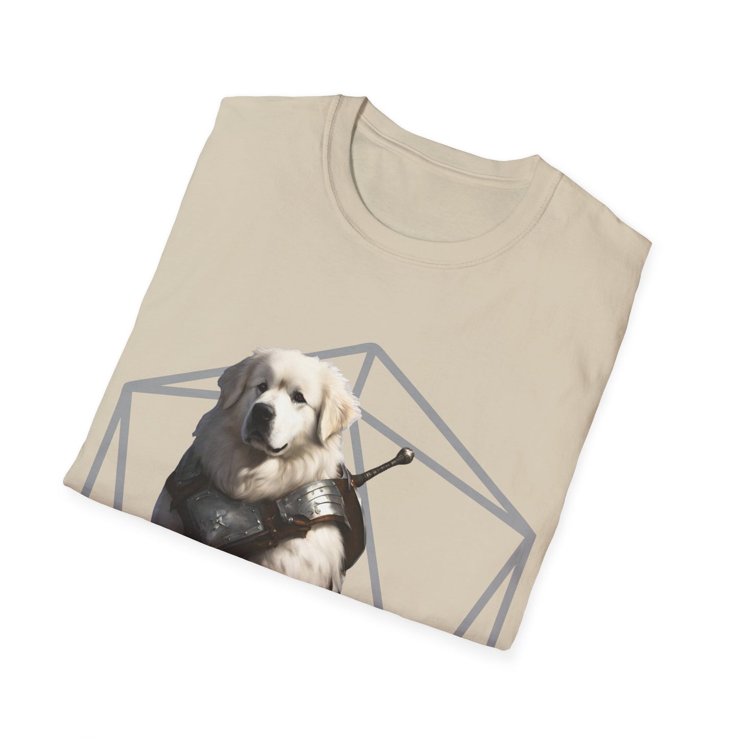 Great Pyrenees Fantasy D20 Short Sleeve Shirt