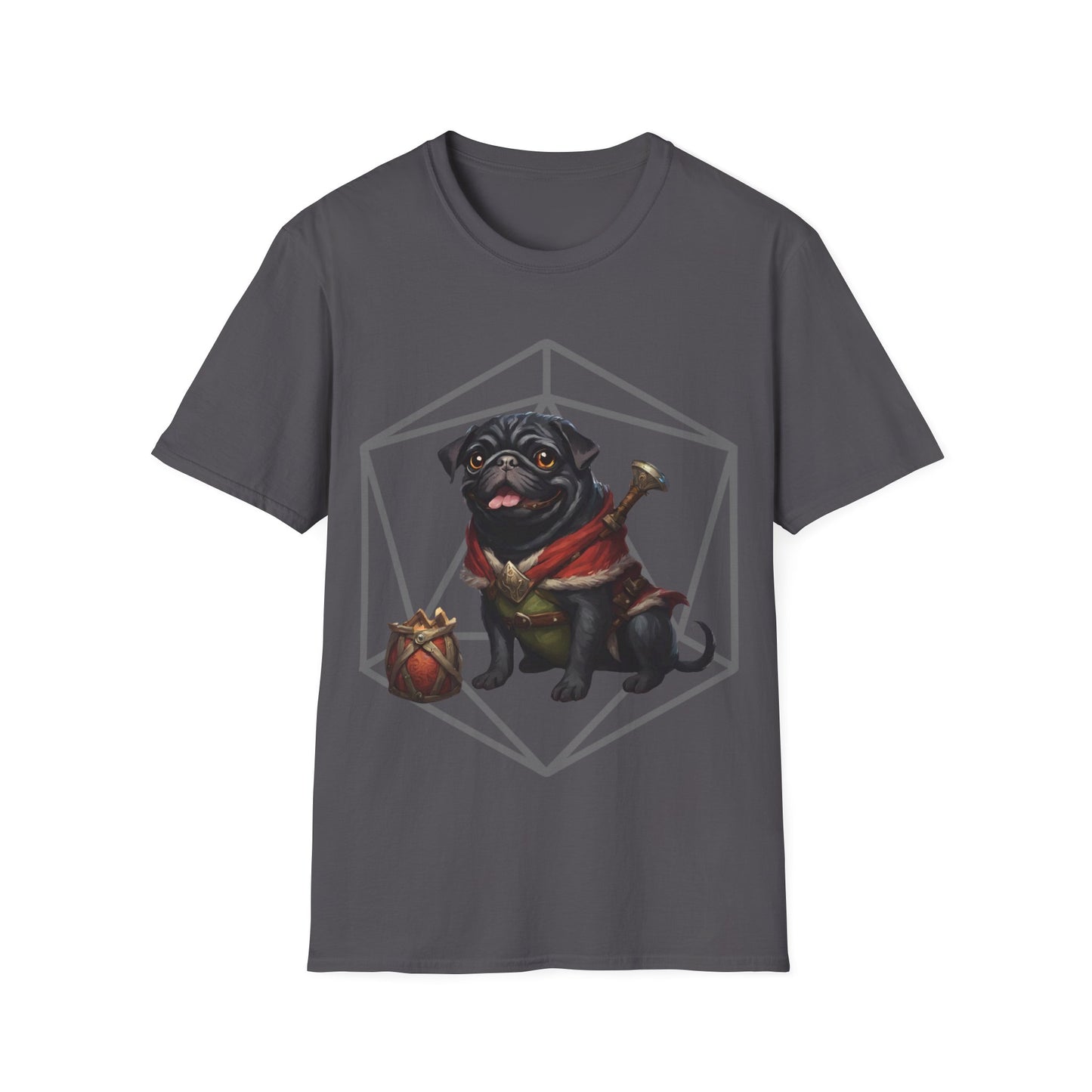 Black Pug RPG D20 Short Sleeve Shirt