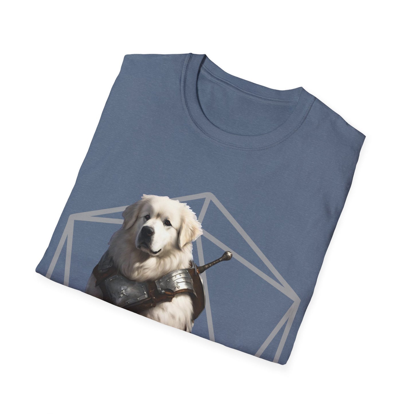 Great Pyrenees Fantasy D20 Short Sleeve Shirt