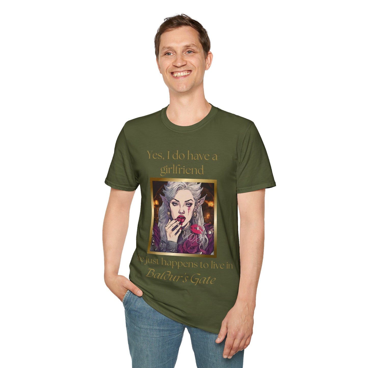 Funny Fantasy Yes I Do Have a Girlfriend Short Sleeve Shirt