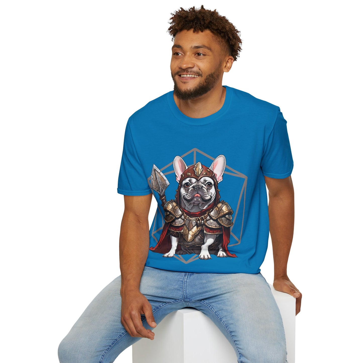 French Bulldog Fantasy D20 Short Sleeve Shirt