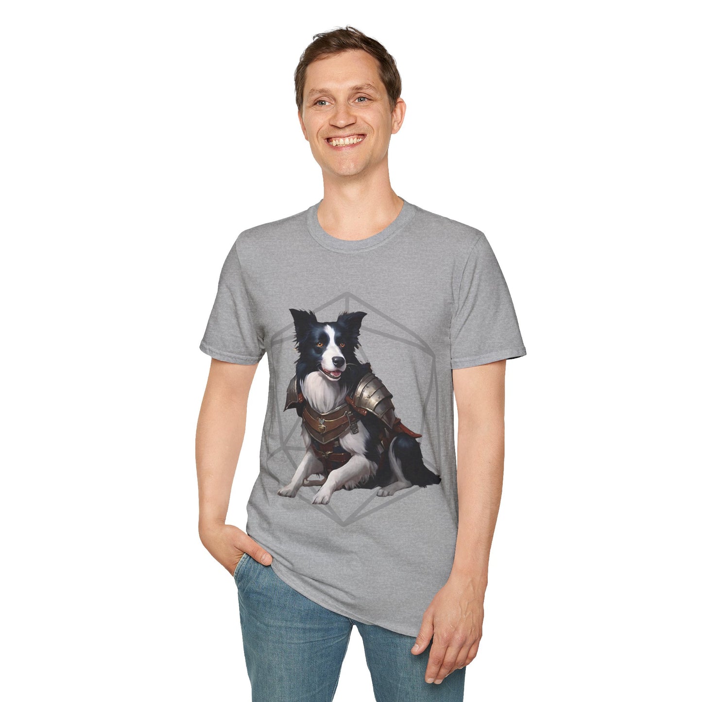 Border Collie Fantasy D20 Short Sleeve Shirt