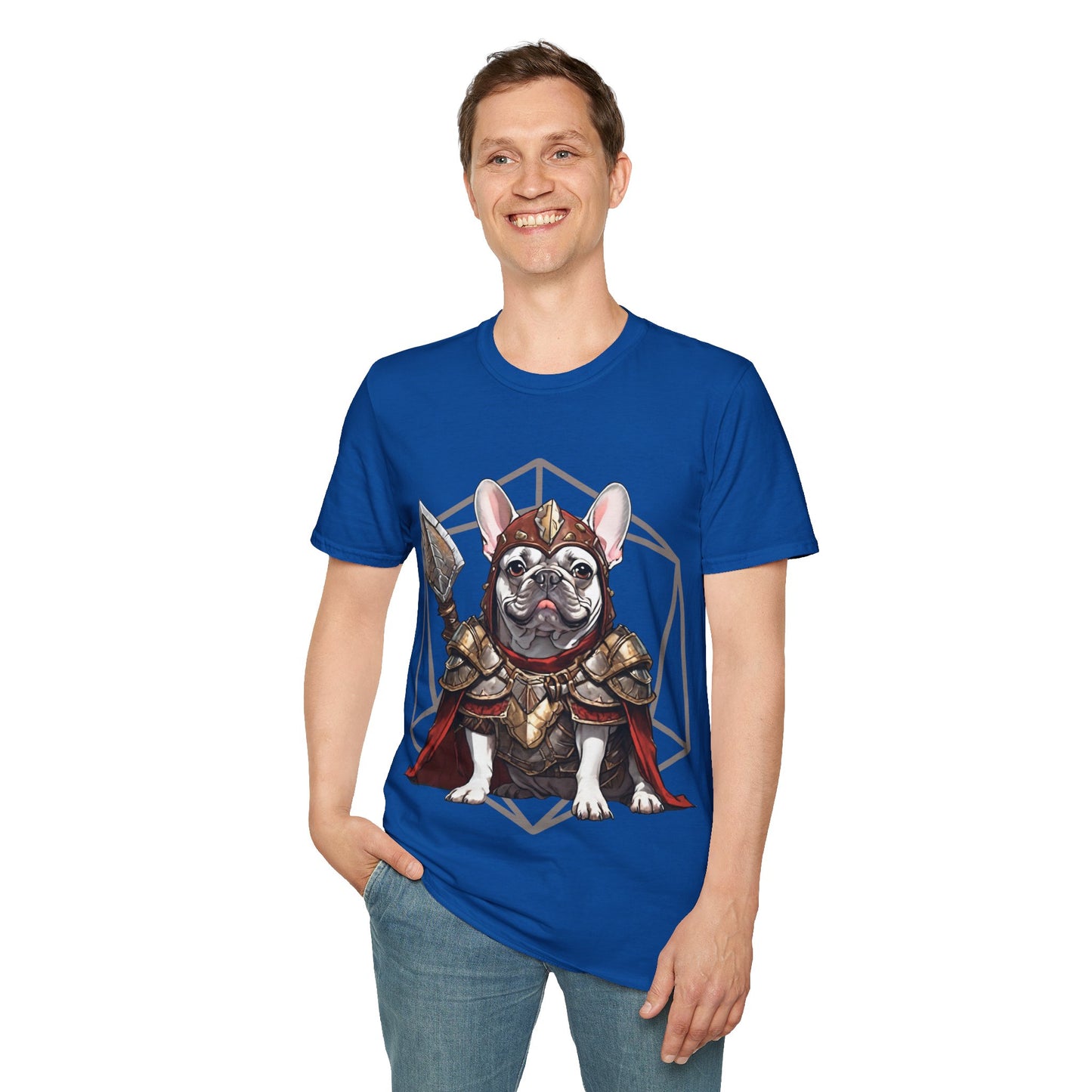 French Bulldog Fantasy D20 Short Sleeve Shirt