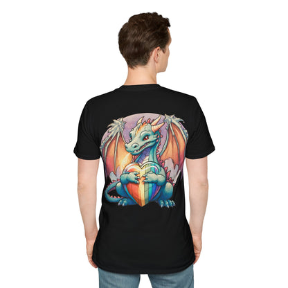 Roll For Acceptance Gay Pride Dragon Short Sleeve Shirt