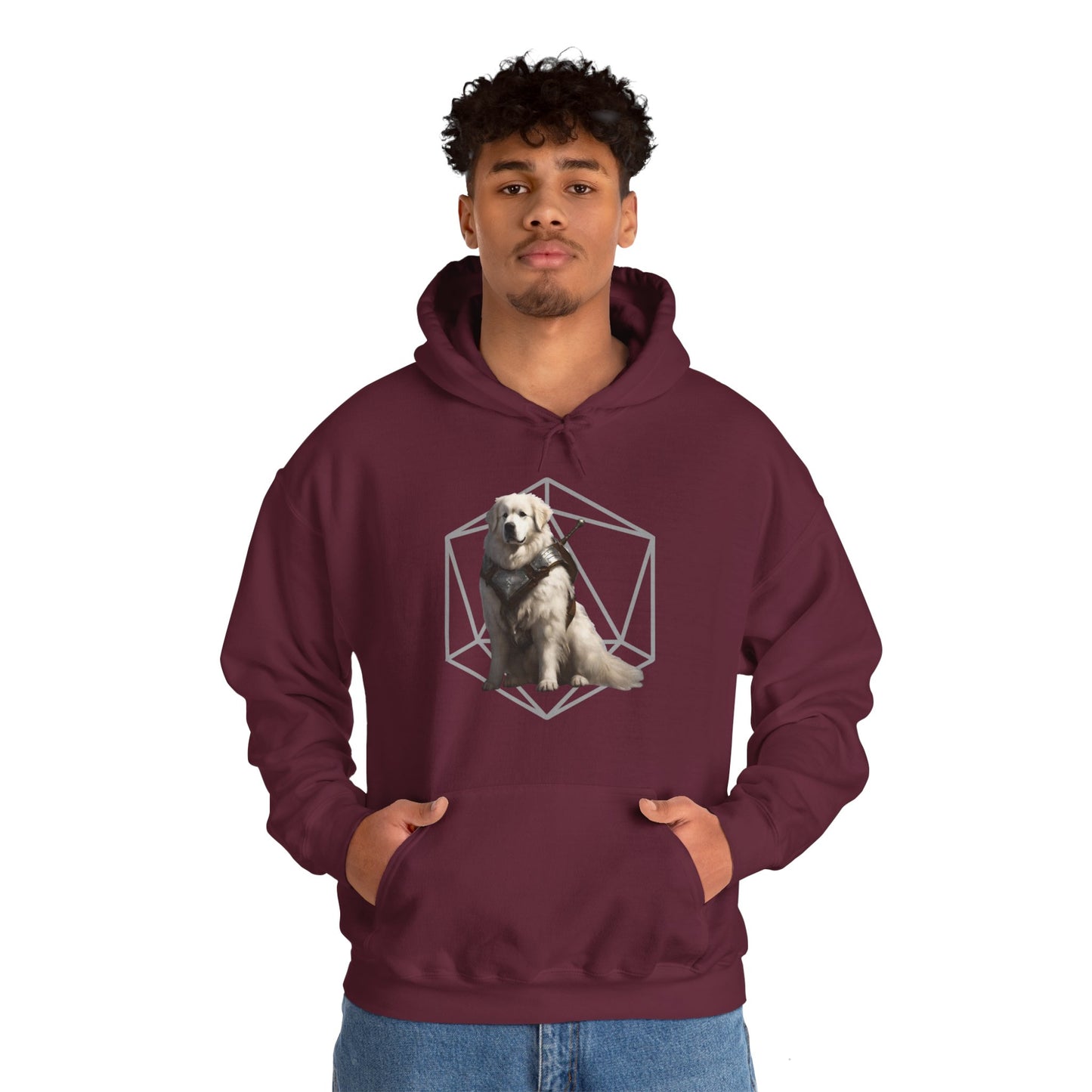 Great Pyrenees Fantasy D20 Hoodie