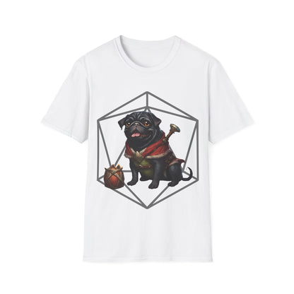 Black Pug RPG D20 Short Sleeve Shirt