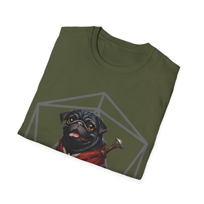 Black Pug RPG D20 Short Sleeve Shirt