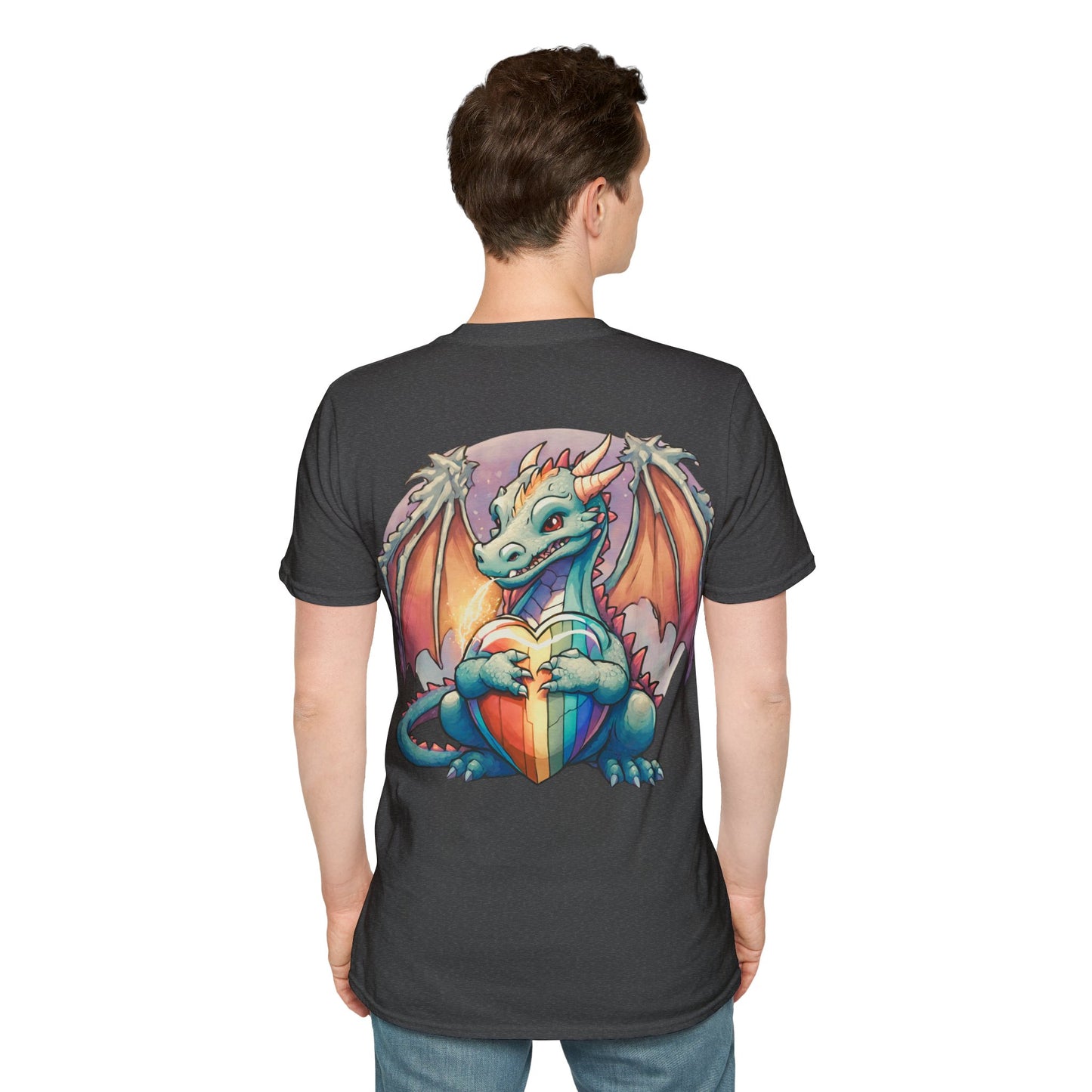 Roll For Acceptance Gay Pride Dragon Short Sleeve Shirt