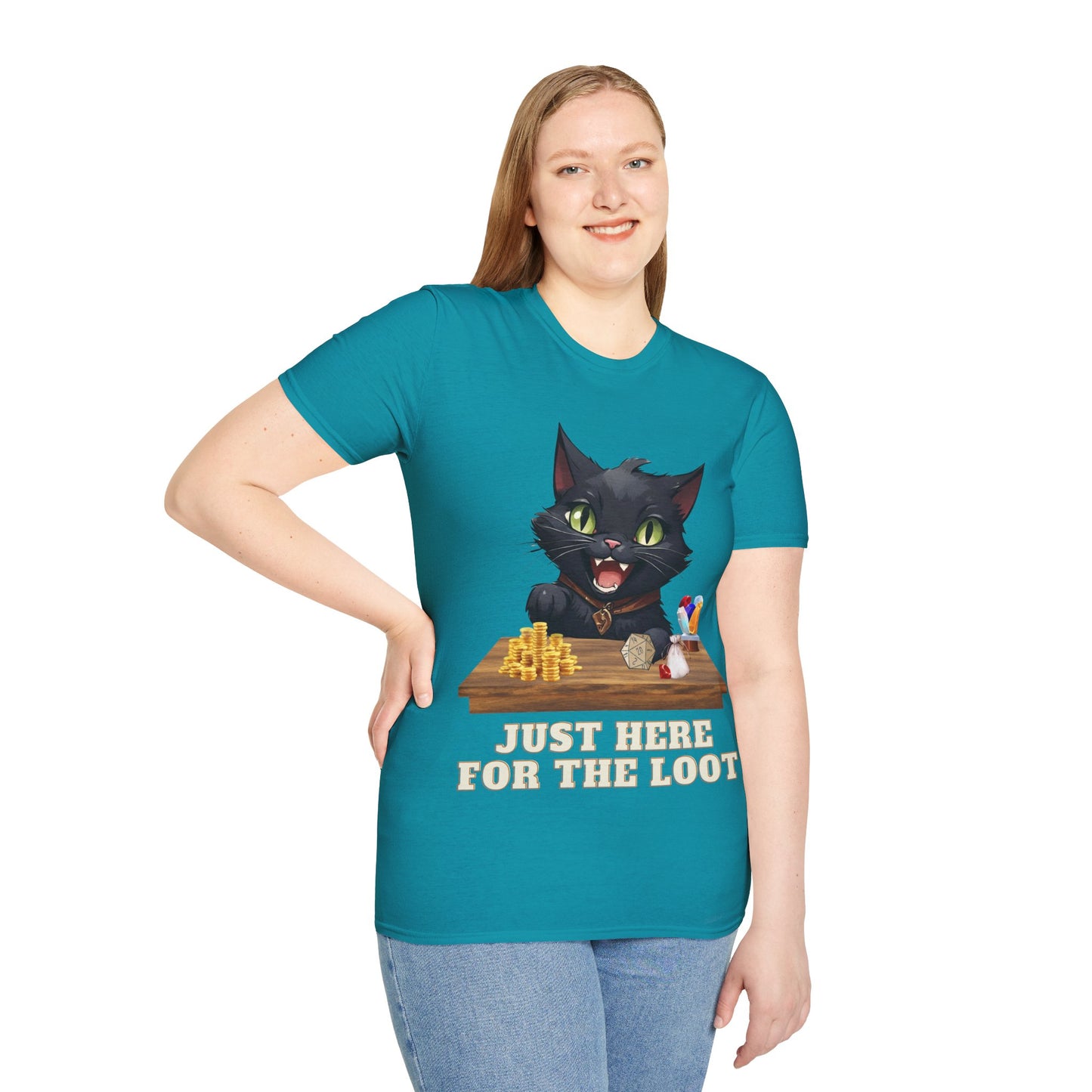 Just Here For The Loot Cat Shirt