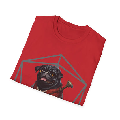 Black Pug RPG D20 Short Sleeve Shirt