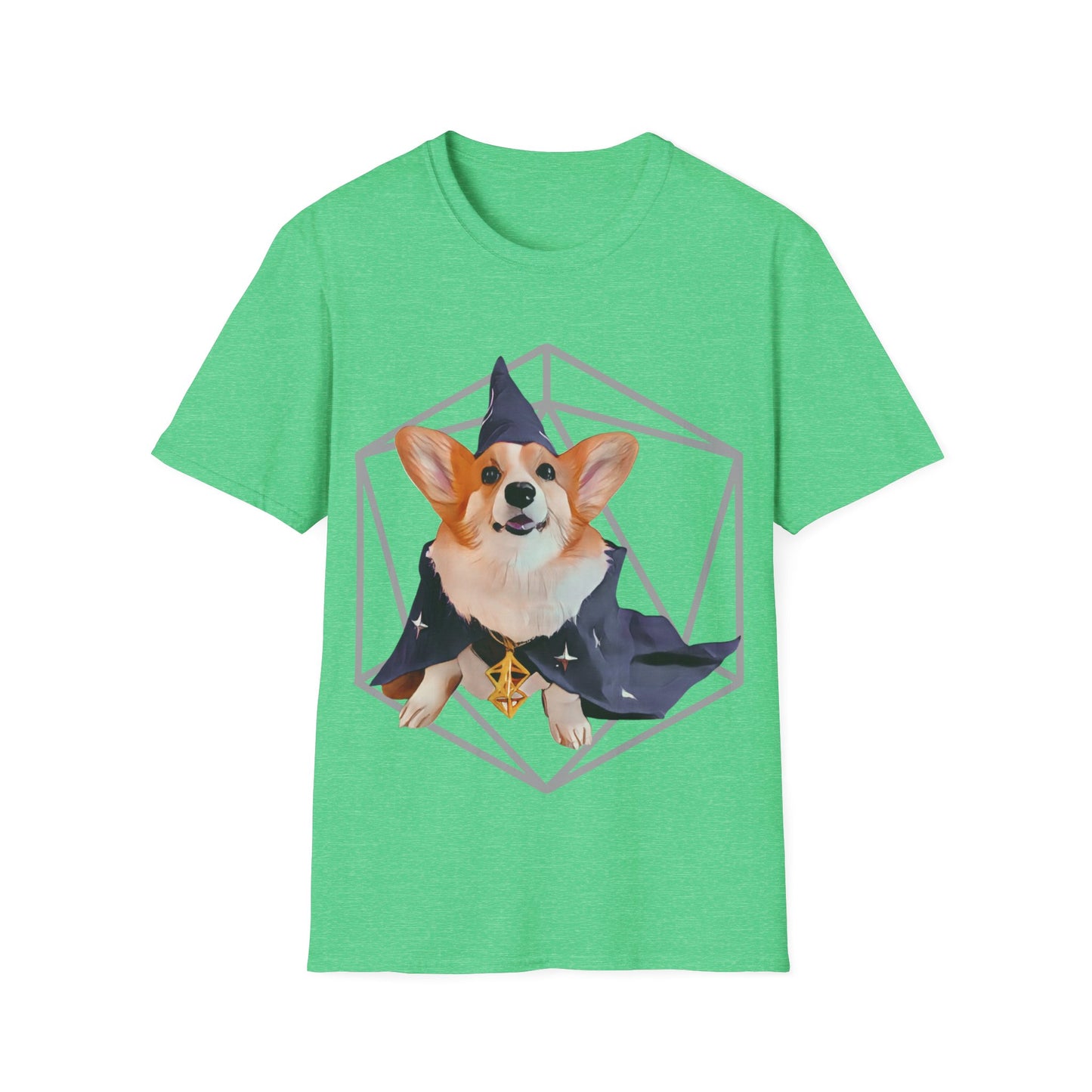 Corgi Sorcerer Fantasy Short Sleeve Shirt