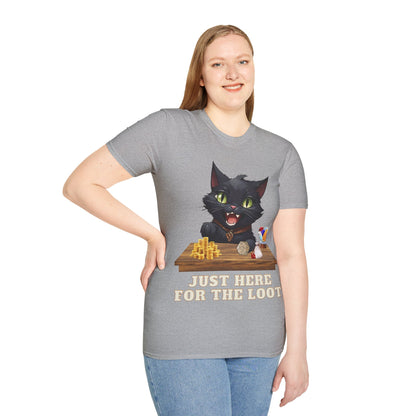 Just Here For The Loot Cat Shirt