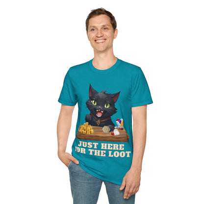 Just Here For The Loot Cat Shirt