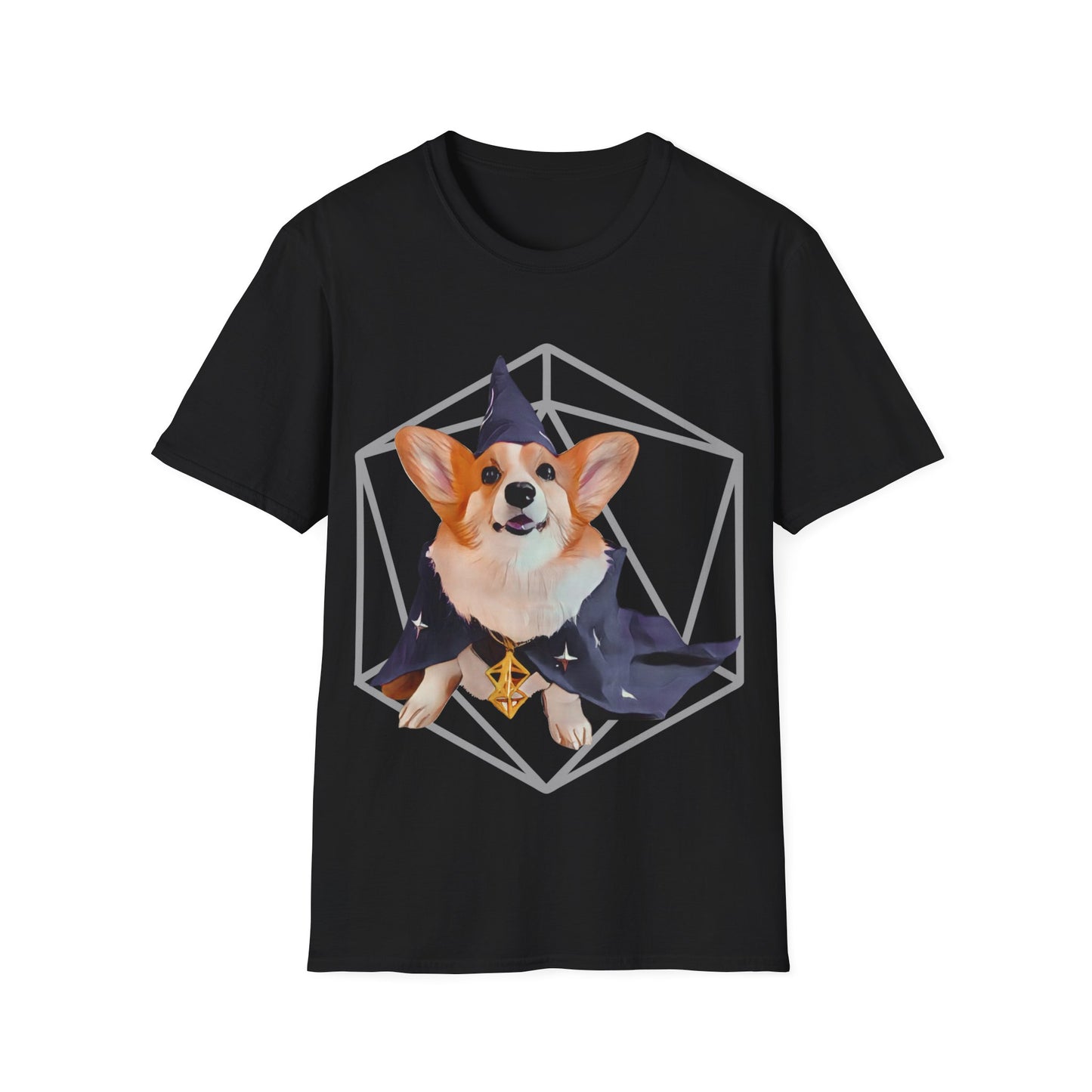 Corgi Sorcerer Fantasy Short Sleeve Shirt