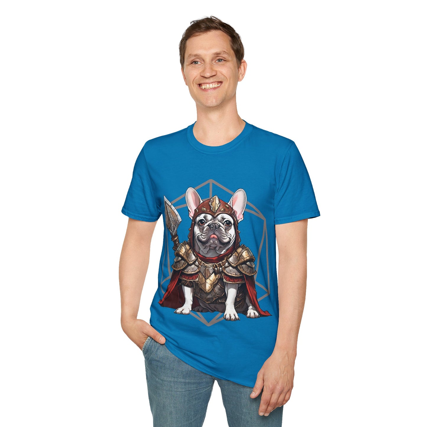 French Bulldog Fantasy D20 Short Sleeve Shirt