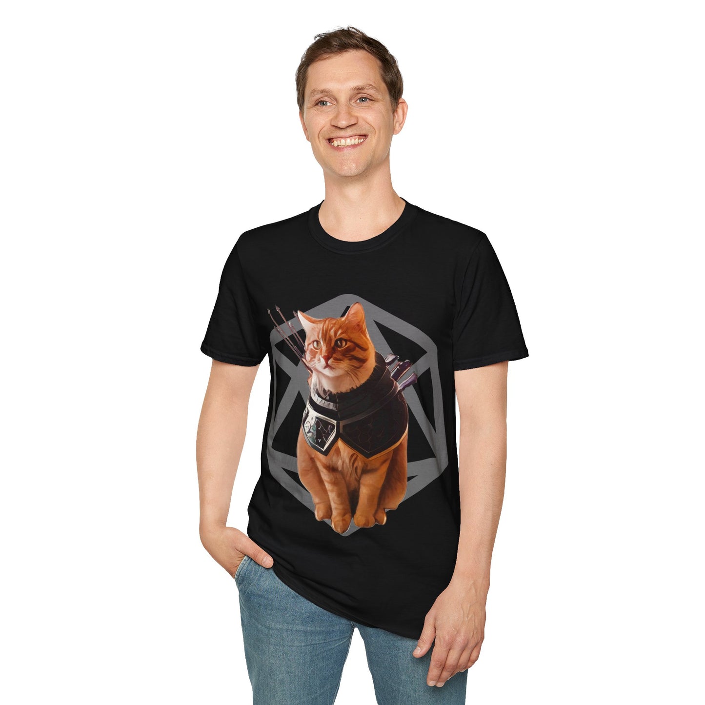 Fantasy Rogue Tabby Cat Short Sleeve T Shirt