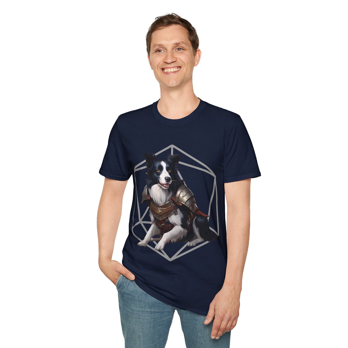 Border Collie Fantasy D20 Short Sleeve Shirt