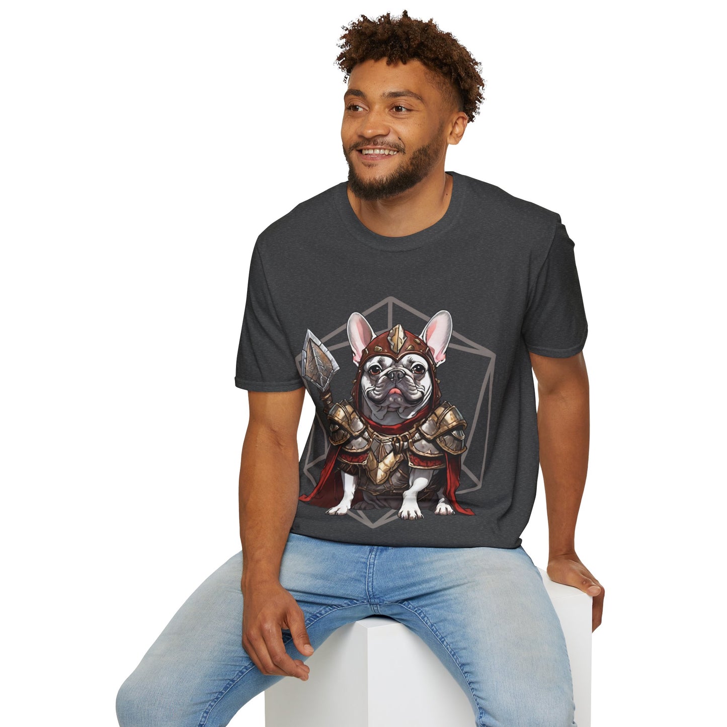 French Bulldog Fantasy D20 Short Sleeve Shirt