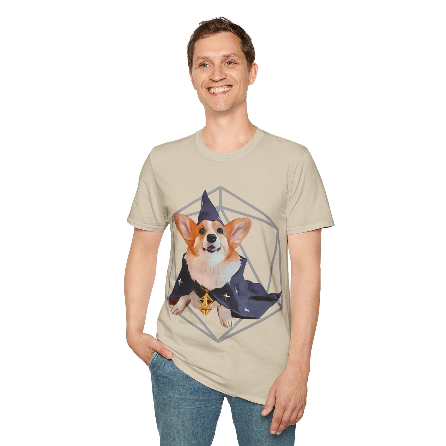 Corgi Sorcerer Fantasy Short Sleeve Shirt