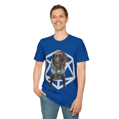 Salt and Pepper Pug Meeko Fantasy Short Sleeve Shirt