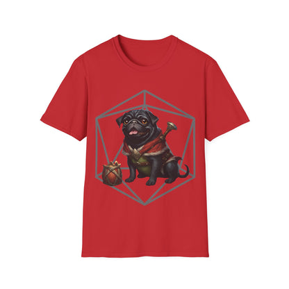 Black Pug RPG D20 Short Sleeve Shirt