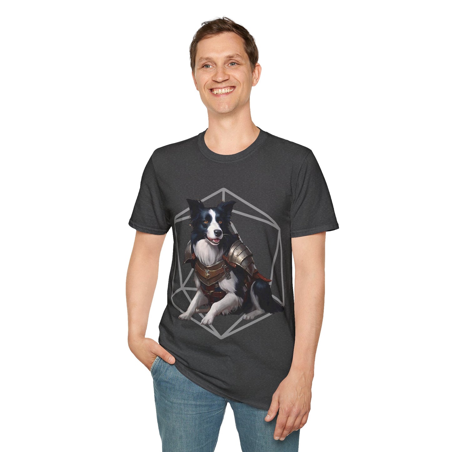 Border Collie Fantasy D20 Short Sleeve Shirt