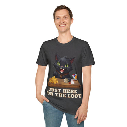 Just Here For The Loot Cat Shirt