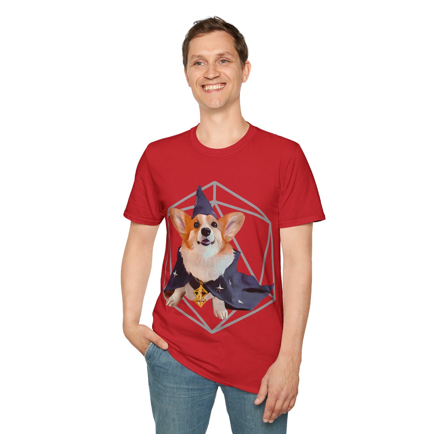 Corgi Sorcerer Fantasy Short Sleeve Shirt