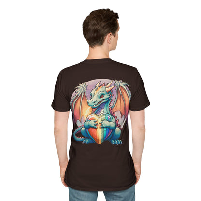 Roll For Acceptance Gay Pride Dragon Short Sleeve Shirt