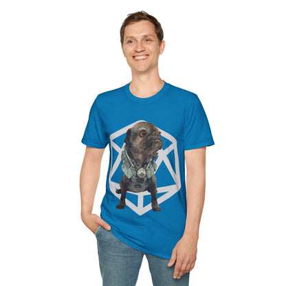 Salt and Pepper Pug Meeko Fantasy Short Sleeve Shirt