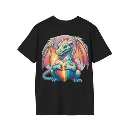 Roll For Acceptance Gay Pride Dragon Short Sleeve Shirt