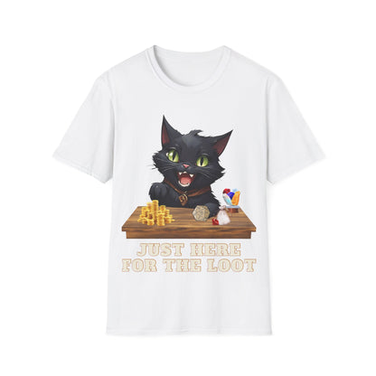 Just Here For The Loot Cat Shirt