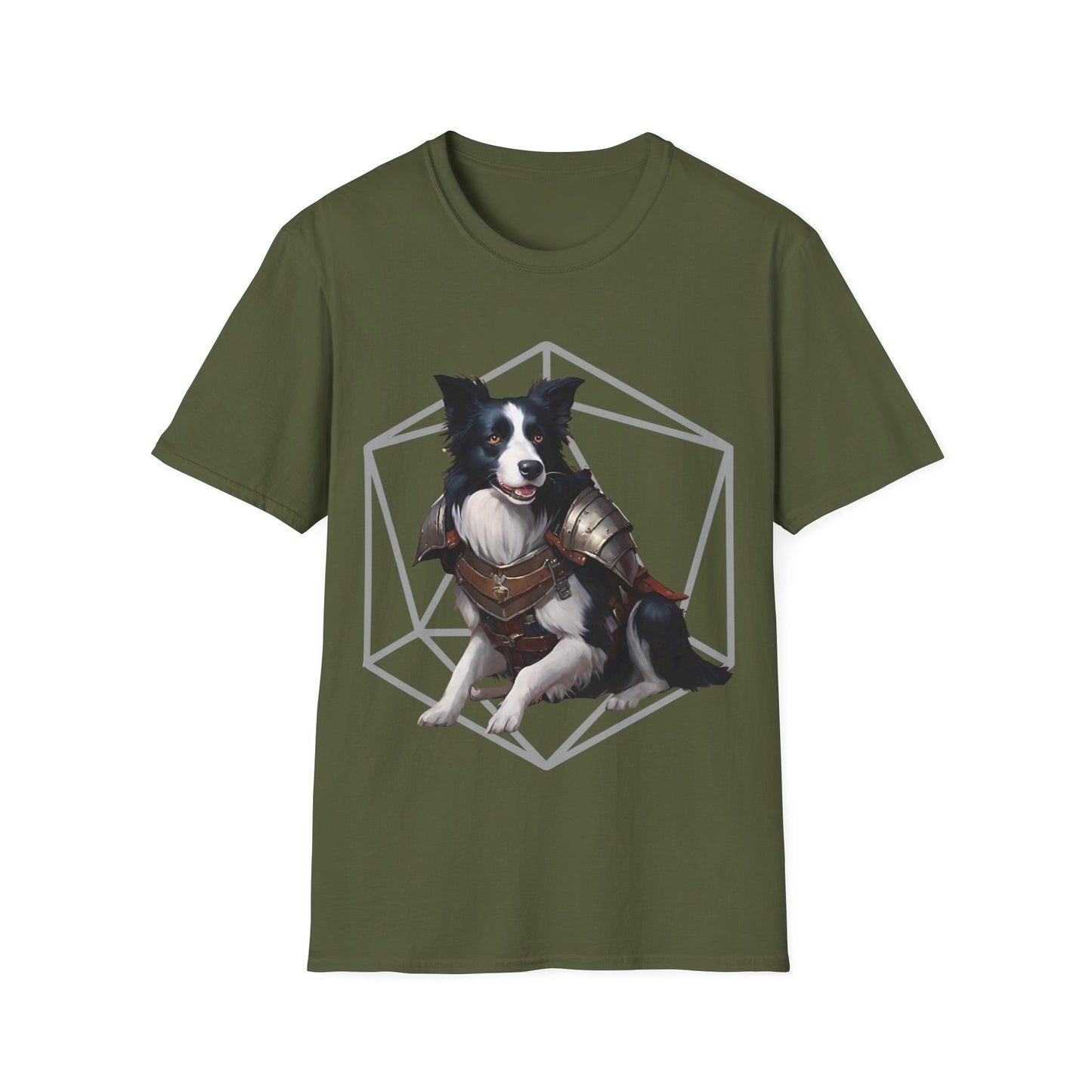 Border Collie Fantasy D20 Short Sleeve Shirt