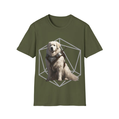 Great Pyrenees Fantasy D20 Short Sleeve Shirt