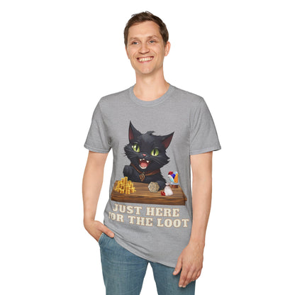 Just Here For The Loot Cat Shirt