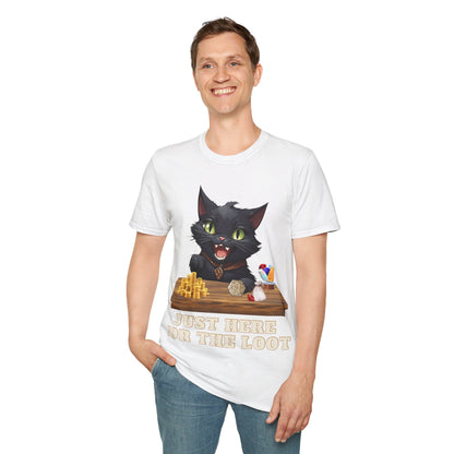 Just Here For The Loot Cat Shirt