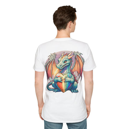 Roll For Acceptance Gay Pride Dragon Short Sleeve Shirt