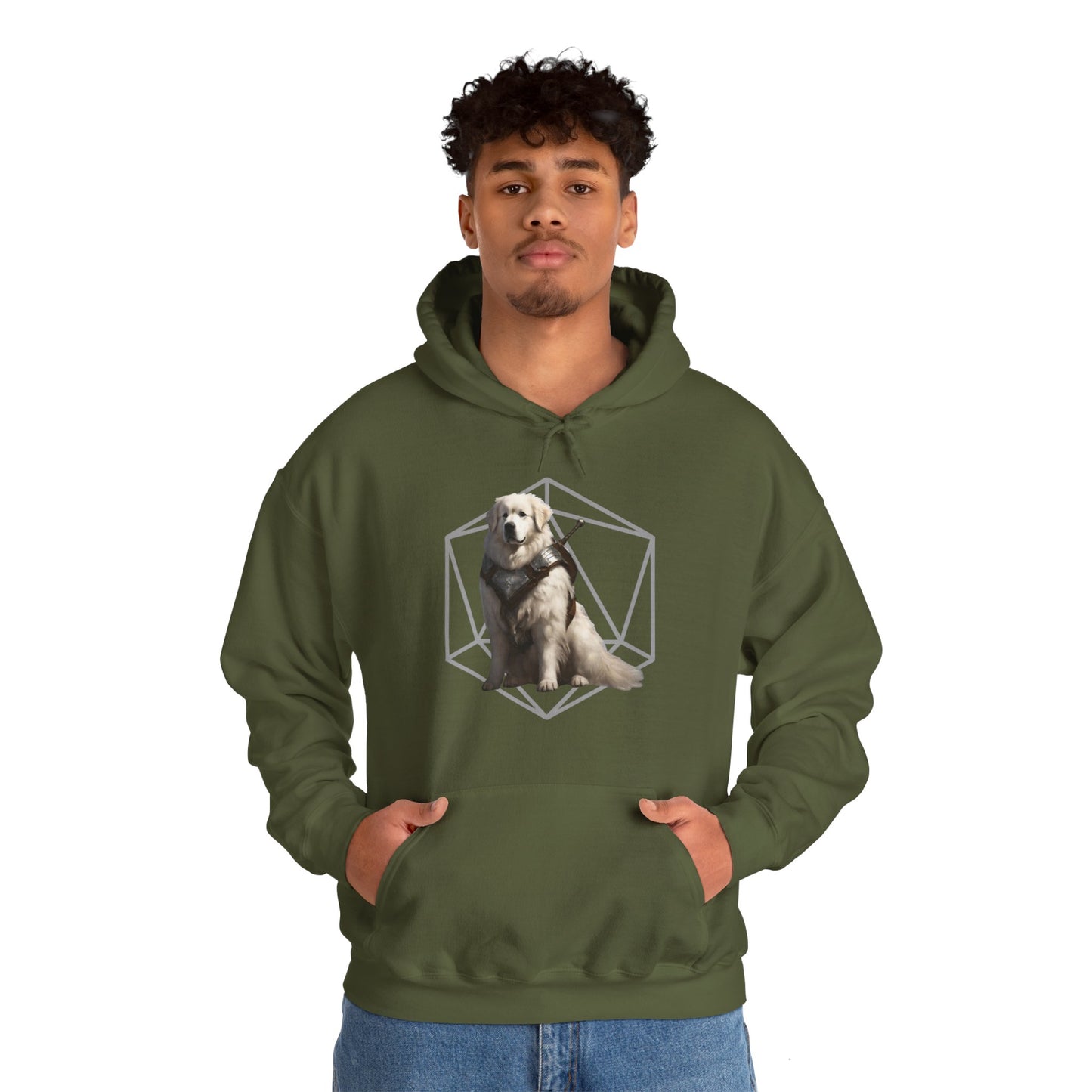 Great Pyrenees Fantasy D20 Hoodie