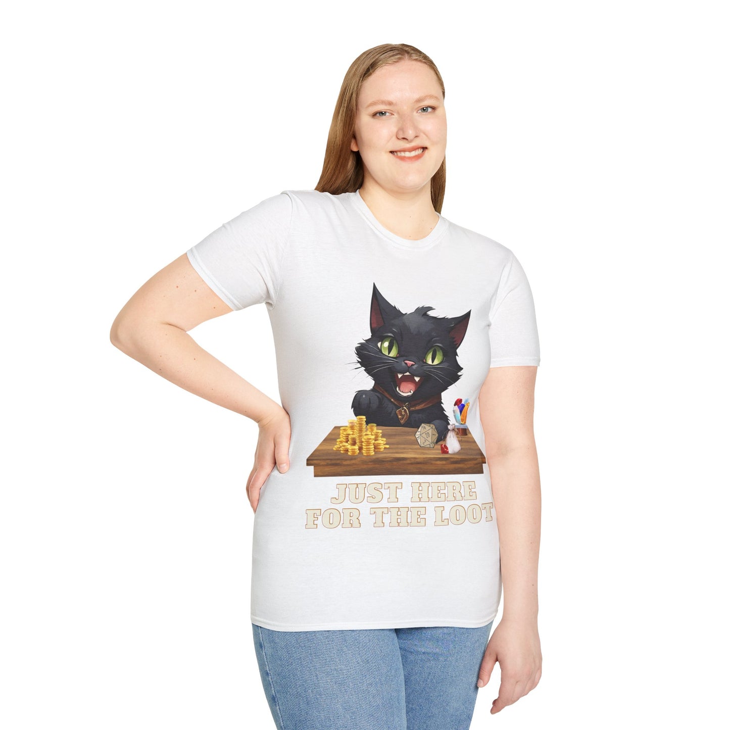 Just Here For The Loot Cat Shirt